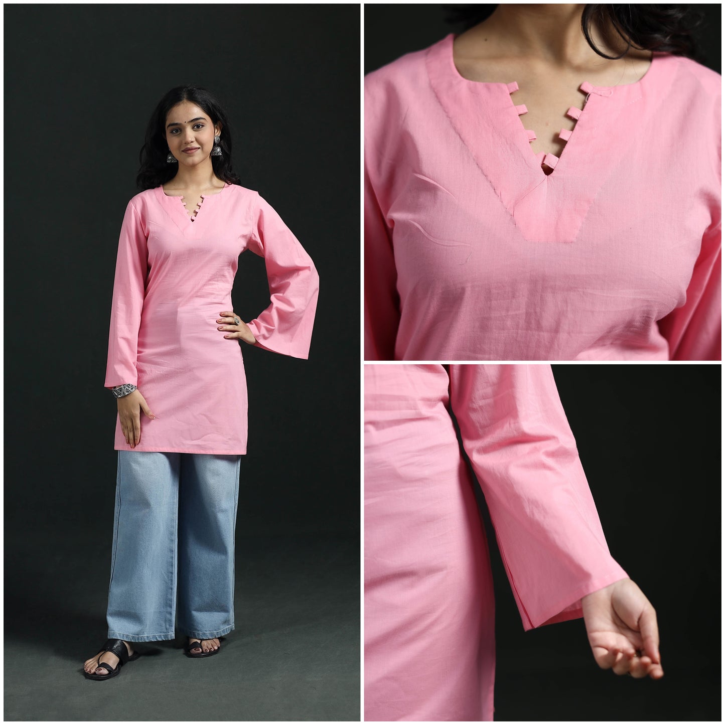 Plain Cotton Short Kurta for Women 13