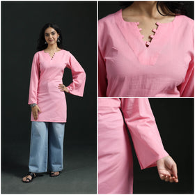 Plain Cotton Short Kurta for Women 13