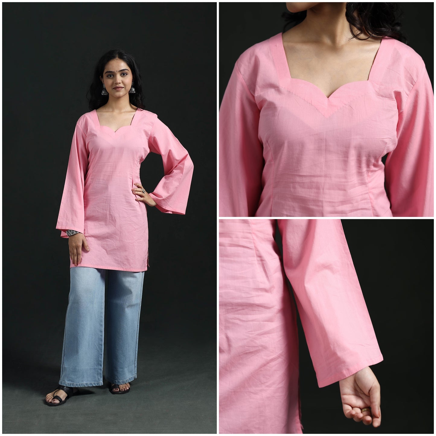 Plain Cotton Short Kurta for Women 23
