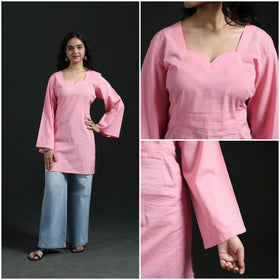 Plain Cotton Short Kurta for Women 23