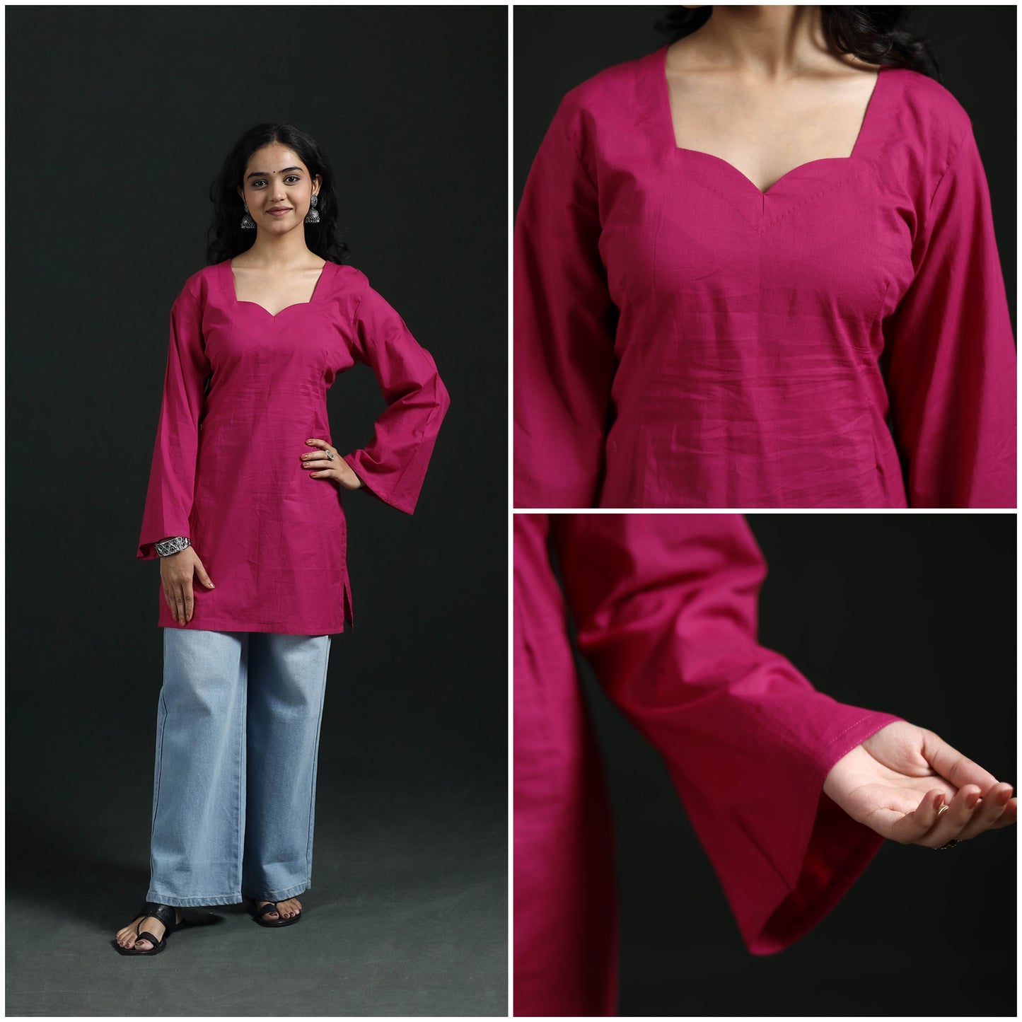 Plain Cotton Short Kurta for Women 25