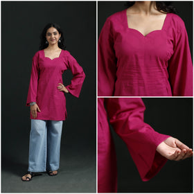 Plain Cotton Short Kurta for Women 25
