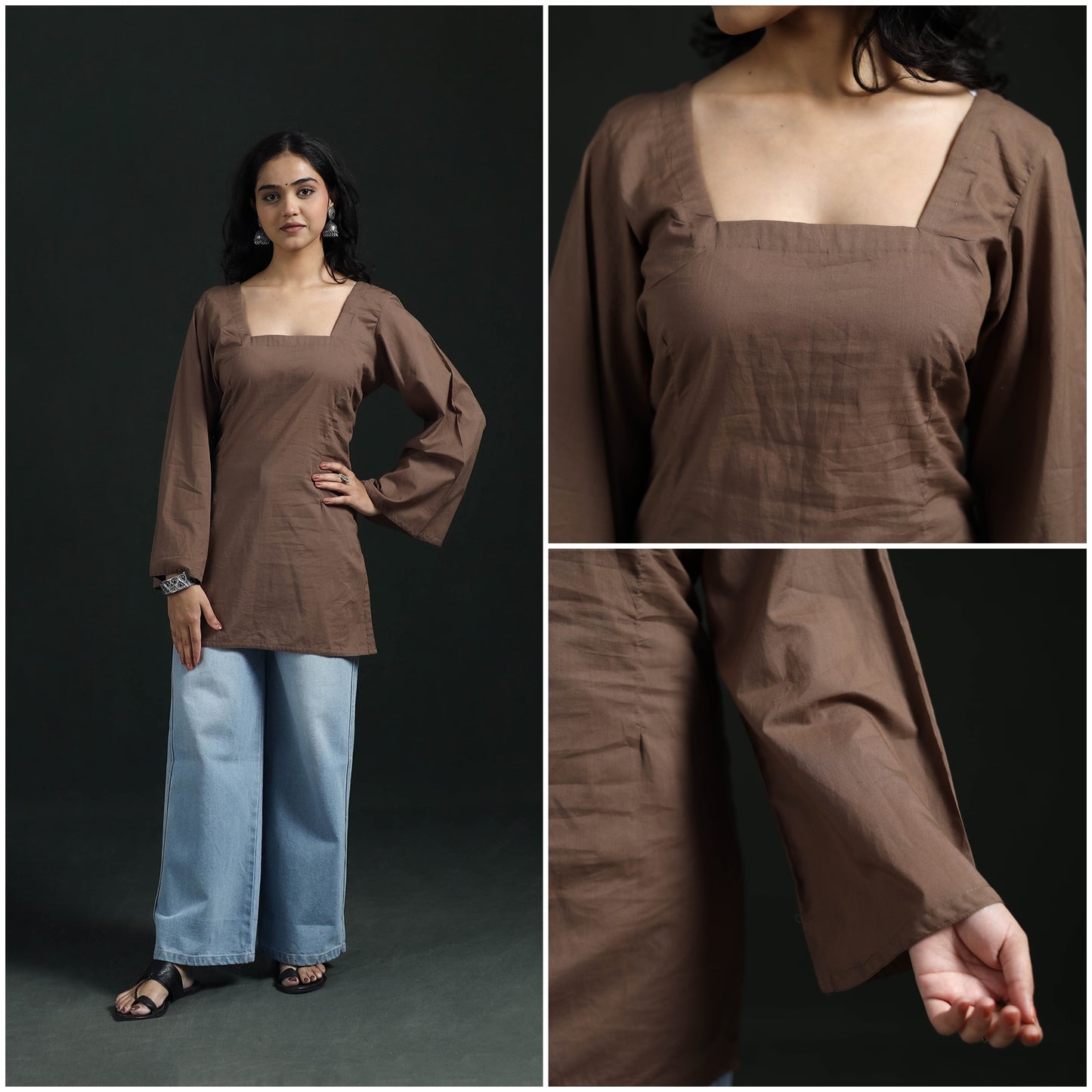 Plain Cotton Short Kurta for Women 18