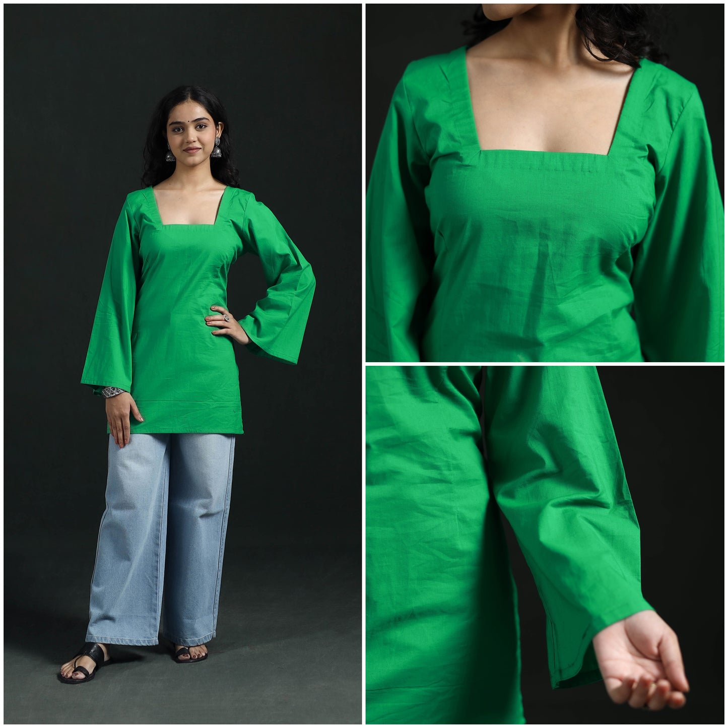 Plain Cotton Short Kurta for Women 16