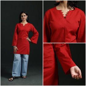 Plain Cotton Short Kurta for Women 15