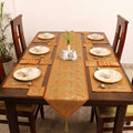 Brocade Banarasi Silk Dining Table Linen with 1 Runner, 6 mats and 6 coasters 10