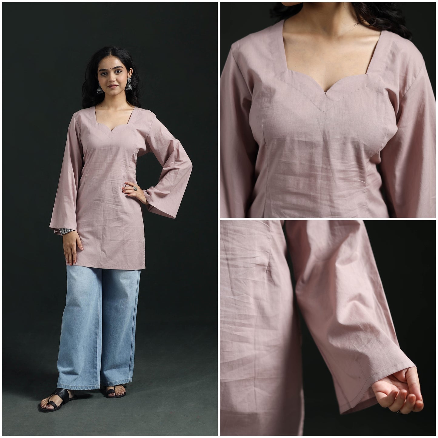 Plain Cotton Short Kurta for Women 24