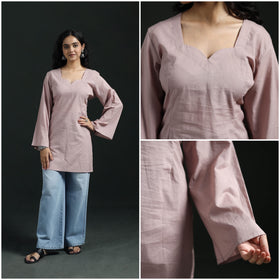 Plain Cotton Short Kurta for Women 24