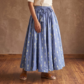 Pochampally Ikat 24 Kali Cotton Long Skirt 09