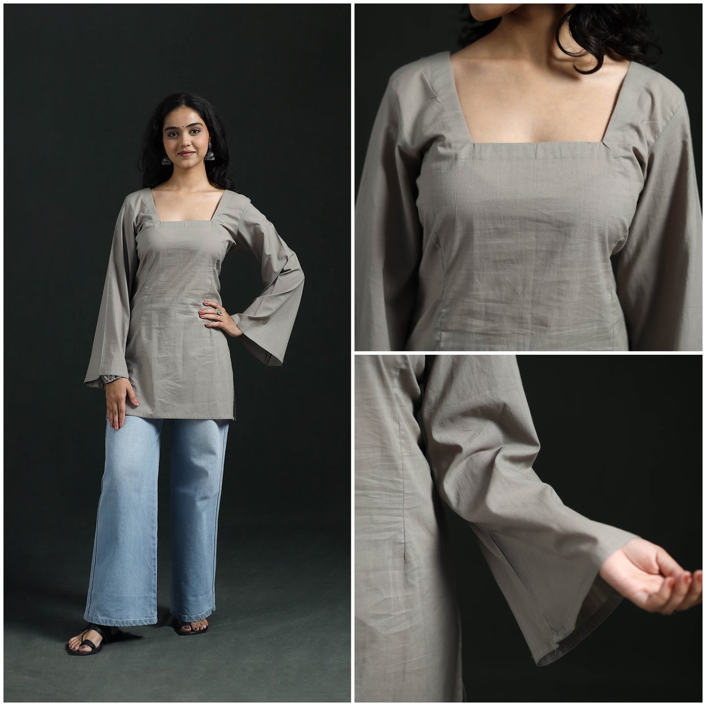 Plain Cotton Short Kurta for Women 19