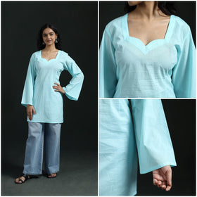 Plain Cotton Short Kurta for Women 22