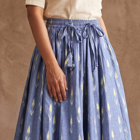Pochampally Ikat 24 Kali Cotton Long Skirt 09