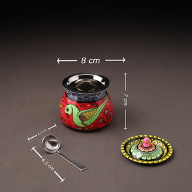 Odisha Pattachitra Handpainted Stainless Steel Ghee Pot 26