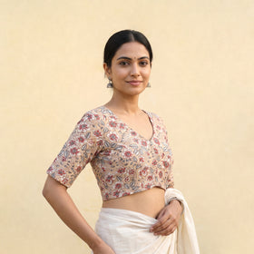 Sanganeri Hand Block Print Cotton Readymade Blouse 12