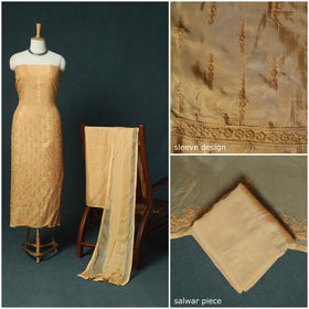 Hand Embroidered Muslin 3pc Unstitched Dress Material 26