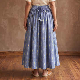 Pochampally Ikat 24 Kali Cotton Long Skirt 09