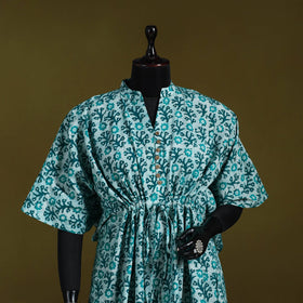 Hand batik cotton medium kaftan 54 - handcrafted