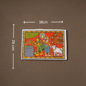 Handpainted Cheriyal Scroll Painting by Dhanalakota Sai Kiran (10 x 15 in) 03