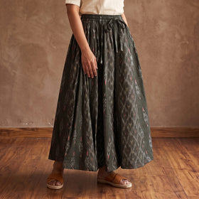 Pochampally Ikat 24 Kali Cotton Long Skirt 08