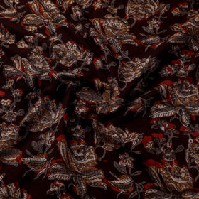 Natural dyed cotton hand jahota fabric 20 - handcrafted