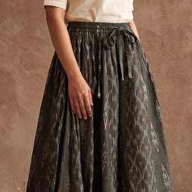Pochampally Ikat 24 Kali Cotton Long Skirt 08