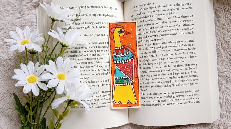 Madhubani Handpainted Bookmarks by Hira Devi