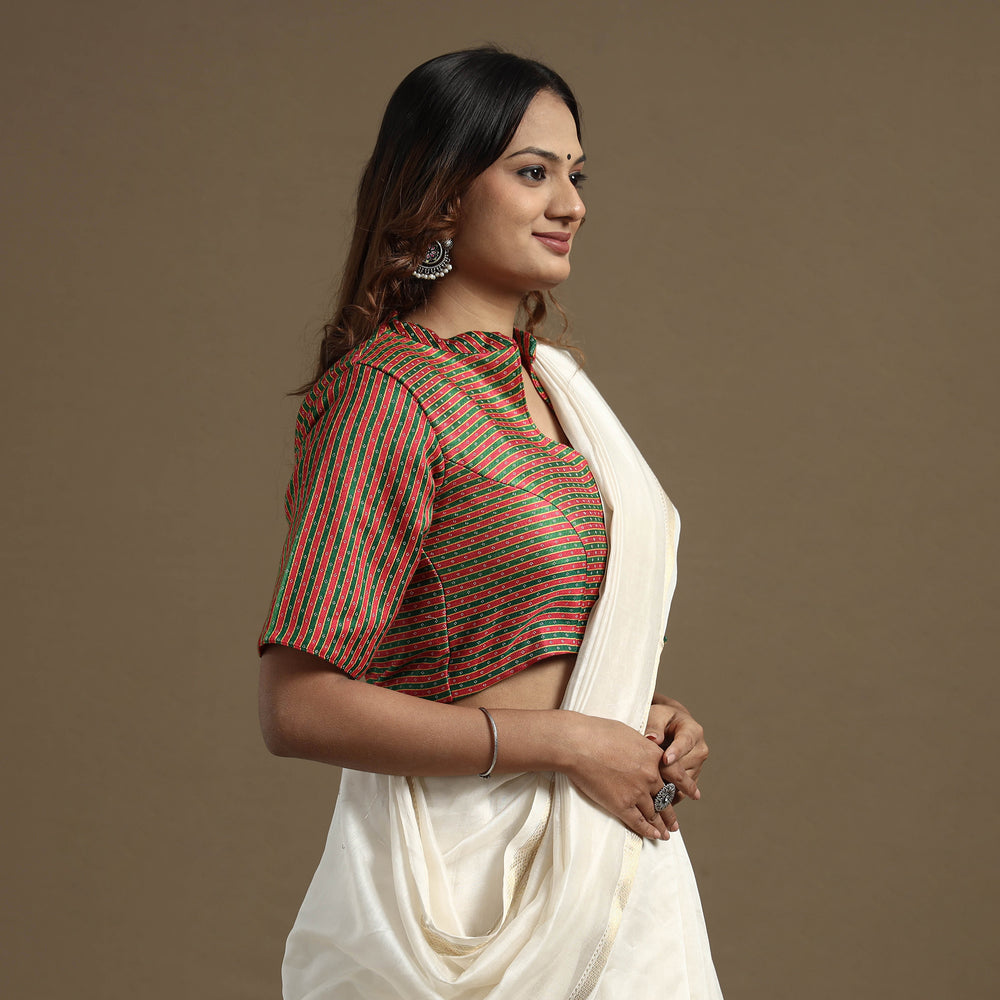 Silk Stitched Blouse
