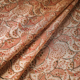  Pedana Kalamkari Block Printed Chanderi Silk Fabric