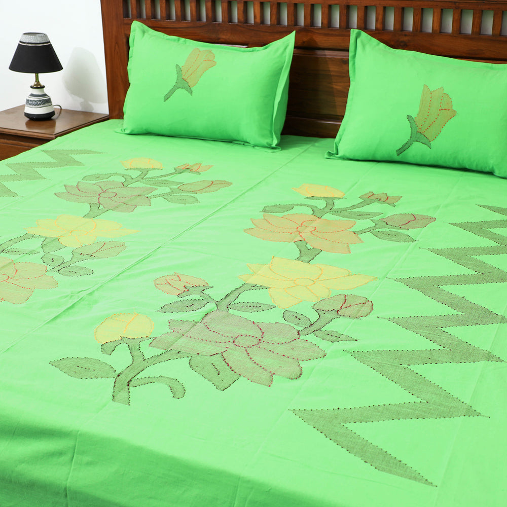 manipuri double bed cover set