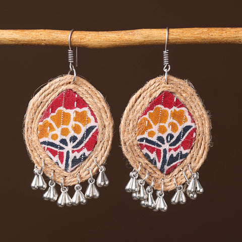 Neeti Handcrafted Fabart Jute Earrings