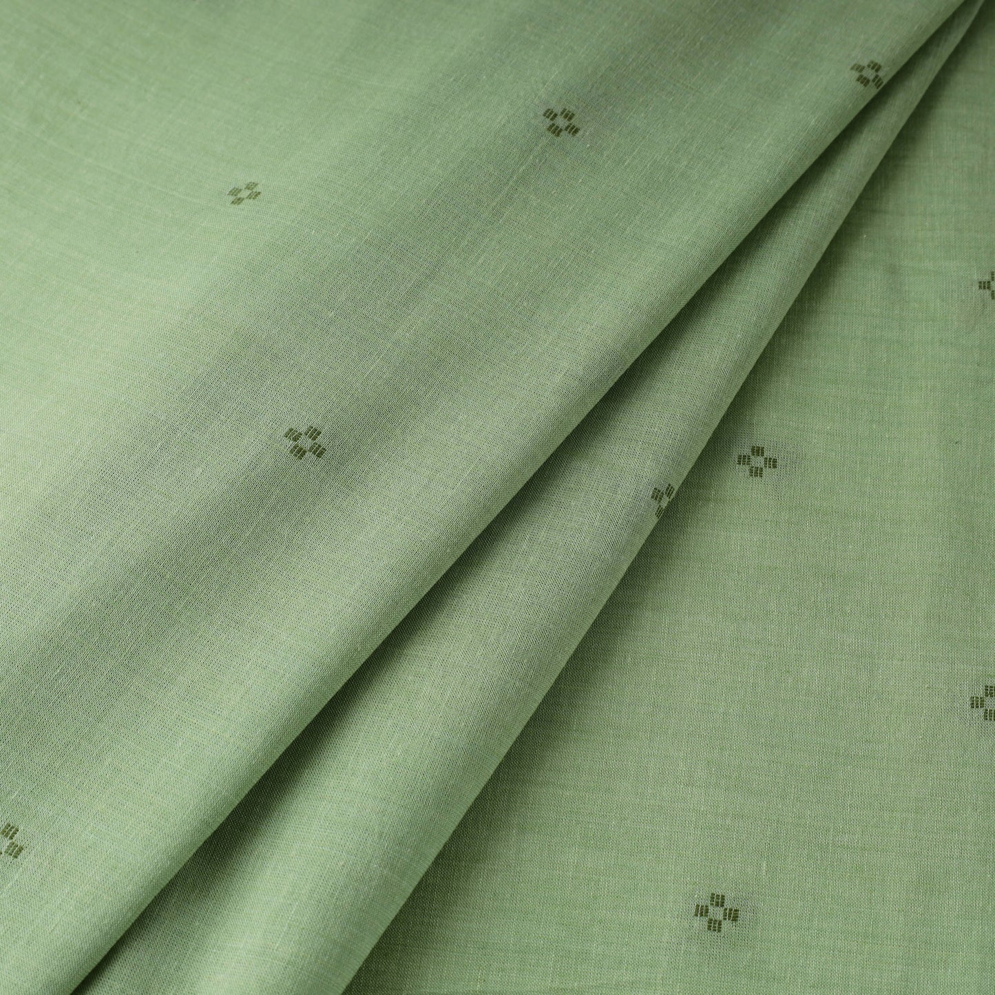 Green - Prewashed Cotton Jacquard Fabric 02