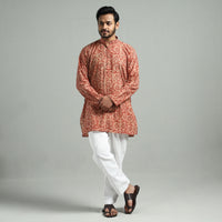 Kalamkari cotton men kurta