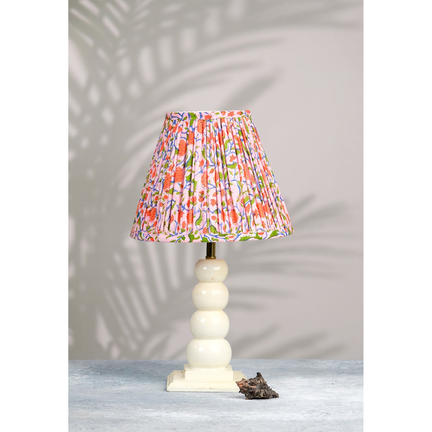 Muticolour Sanganeri Block Print Empire Lampshade