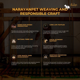 Narayanpet Checks Pure Handloom Cotton Saree 33