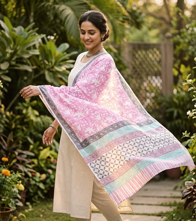 Sanganeri Print Dupattas