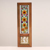 Pushpa - Kalamkari Flowers Wall Art Frame