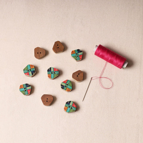 2cm Handmade Sambhal Clothing Button (Set of 10)