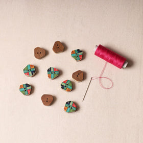 2cm Handmade Sambhal Clothing Button (Set of 10)