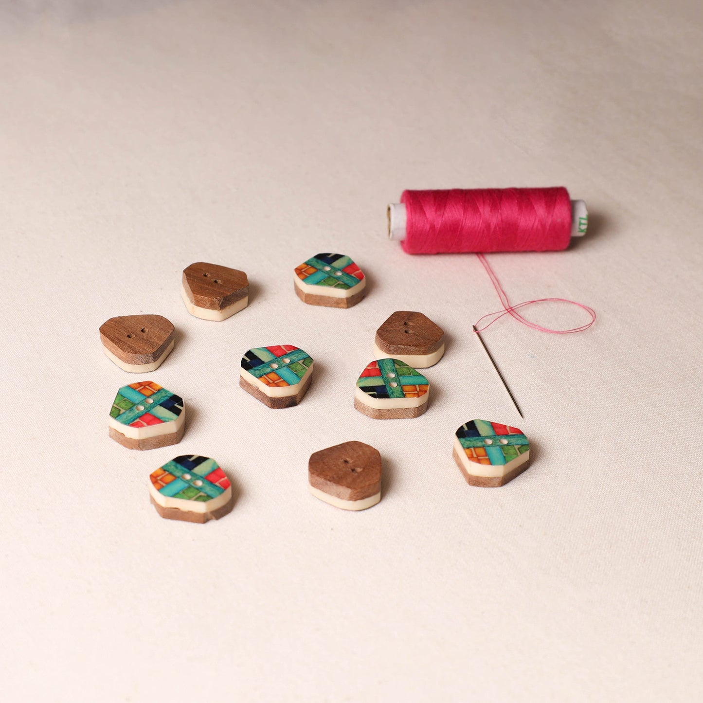 2cm Handmade Sambhal Clothing Button (Set of 10)