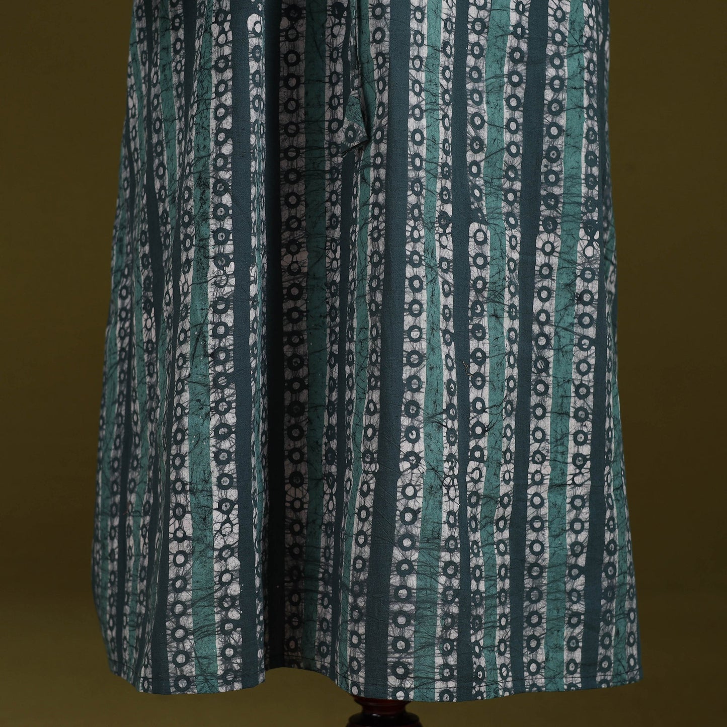 Hand batik cotton long kaftan 29 - handcrafted