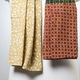  Akola/Pipad Block Printed Patchwork Cotton Stole