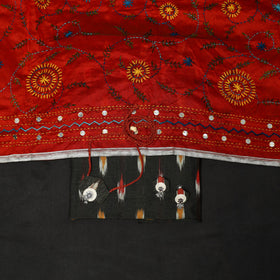 2pc cotton unstitched pochampally ikat dress material