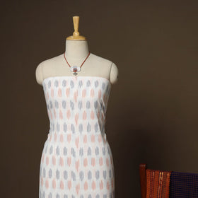 2pc cotton unstitched pochampally ikat dress material