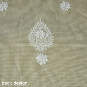 2pc kota doria cotton unstitched chikankari dress material