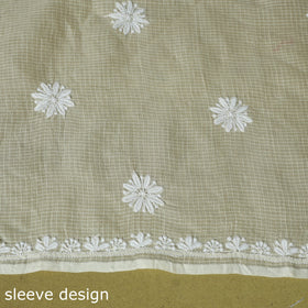 2pc kota doria cotton unstitched chikankari dress material