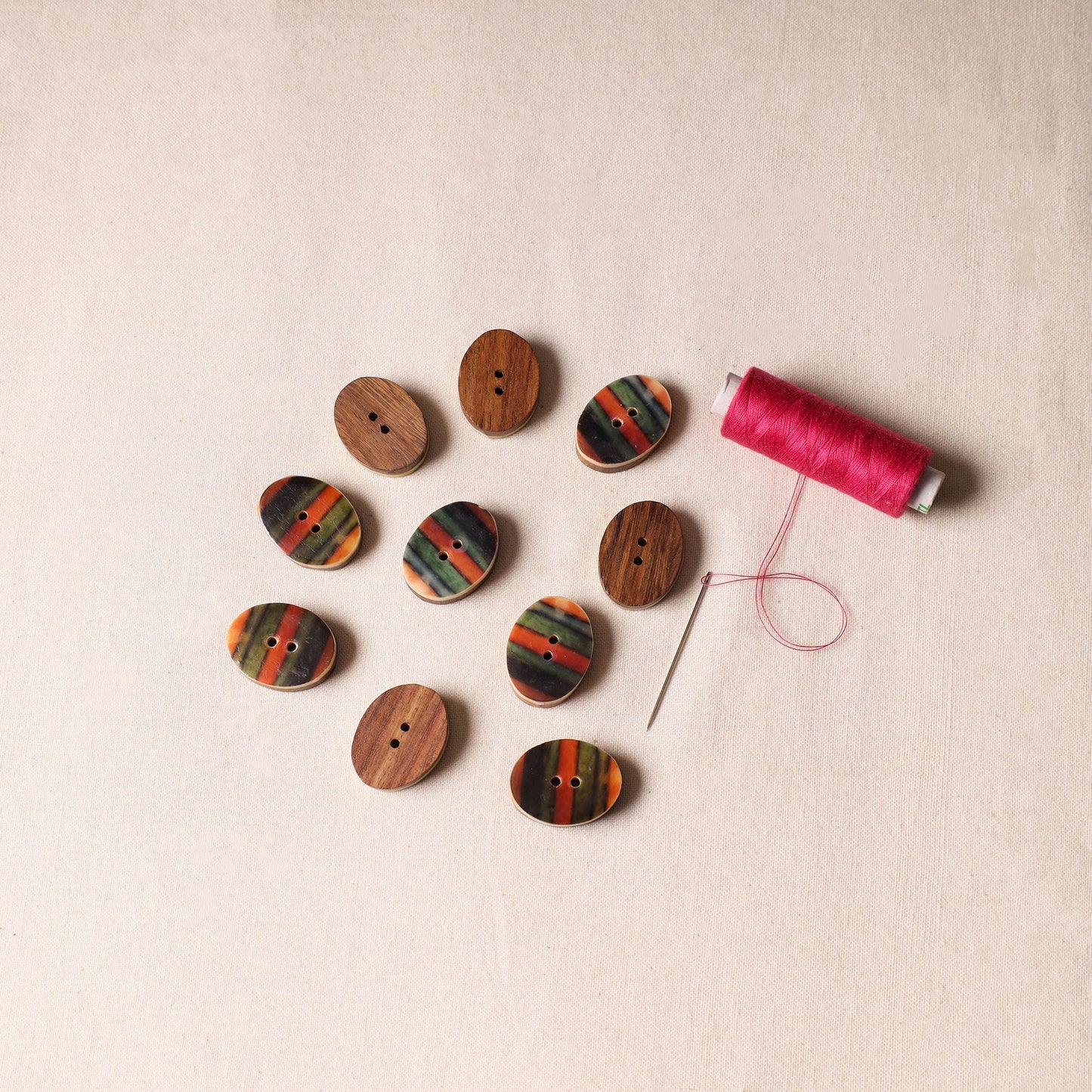 3.7cm Handmade Sambhal Clothing Button (Set of 10) 