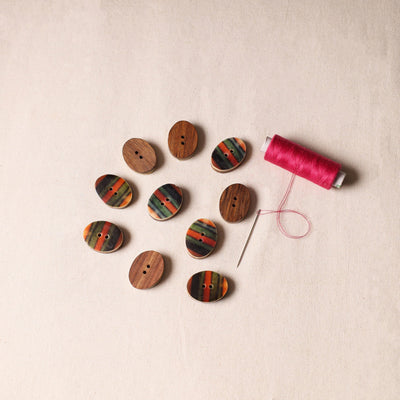 3.7cm Handmade Sambhal Clothing Button (Set of 10) 