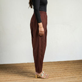 Elastic Waist Cotton Plain Salwar for Women 32