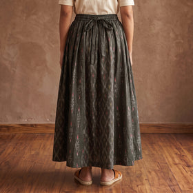 Pochampally Ikat 24 Kali Cotton Long Skirt 08