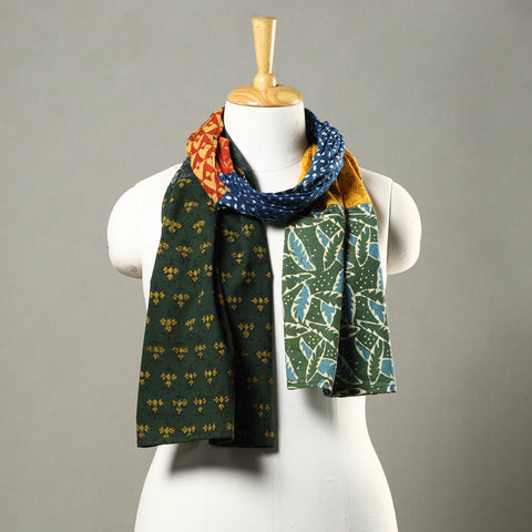Patchwork Block Printed Cotton Stole